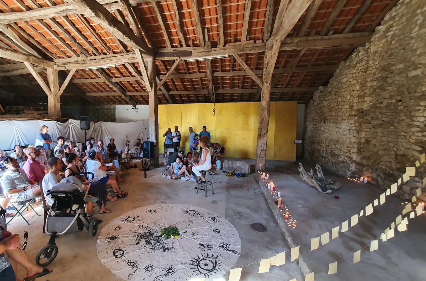 Workshop in the Farmhouse Hub barn.