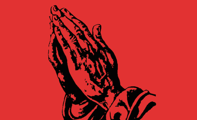 Praying hands — technology as object of worship